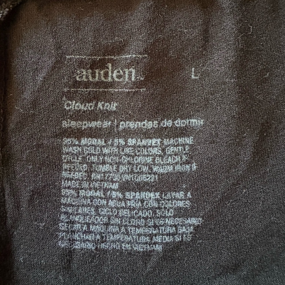 Auden Cloud Knit Sleepwear in Dark Gray